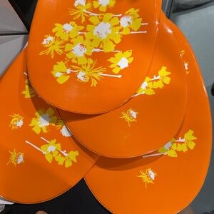 Retro 1970s placemats set of 4